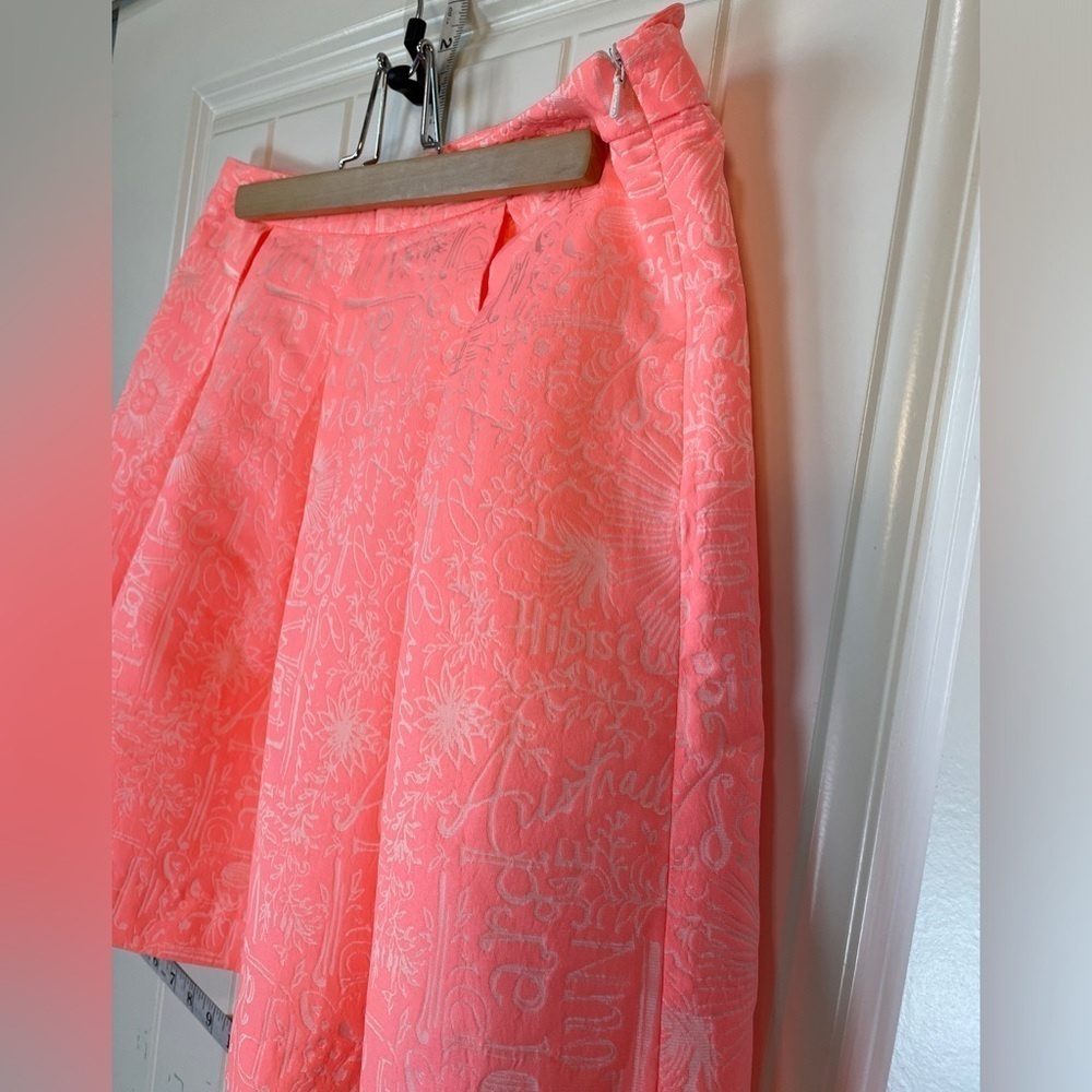 Lilly Pulitzer Harlie pleated pouf coral skirt - Picture 3 of 7
